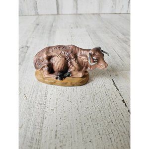 Vintage Japan cow nativity Xmas statue figurine decor